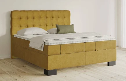 Mozart Boxspringbett Serie 5 Haydn 240x220 Samt Mustard H3/H3