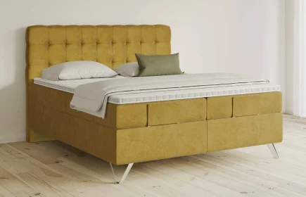 Mozart Boxspringbett Serie 5 Haydn 240x220 Samt Mustard H3/H3