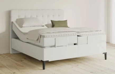 Mozart Boxspringbett Serie 5 Haydn 280x190 elektrisch Samt Vanilla Nice H2/H2