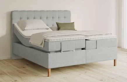 Mozart Boxspringbett Serie 5 Haydn 280x200 elektrisch Feiner Stoff Lunar Mist H2