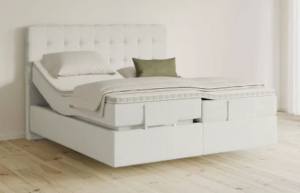 Mozart Boxspringbett Serie 5 Haydn 280x200 elektrisch Samt Vanilla Nice H3/H3 schwebend
