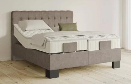 Mozart Boxspringbett Serie 5 Haydn 280x220 elektrisch Samt Cookie H3/H3 Königliche Matratze