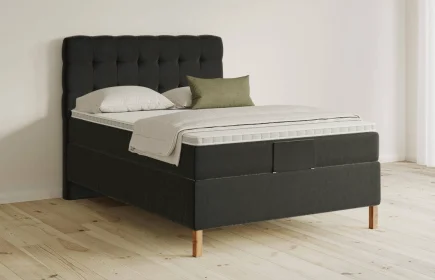 Mozart Boxspringbett Serie 5 Haydn 90x200 Samt Raven Silk H3