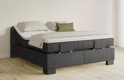 Mozart Boxspringbett Serie 5 Salieri 160x200 elektrisch Feiner Stoff Carbon Grey H3/H3