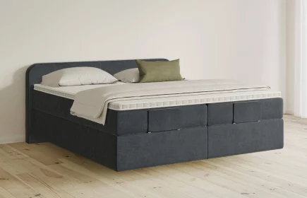 Mozart Boxspringbett Serie 5 Salieri 180x200 elektrisch Samt Anthrazit H3/H3 schwebend