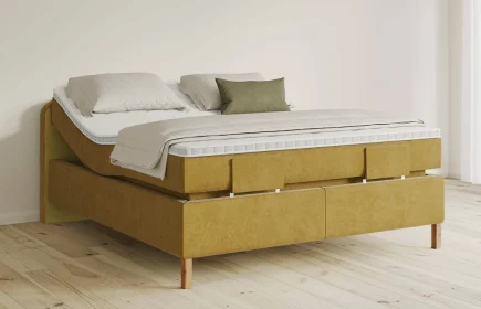 Mozart Boxspringbett Serie 5 Salieri 180x200 elektrisch Samt Mustard H4/H2