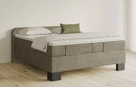Mozart Boxspringbett Serie 5 Salieri 180x200 Feiner Stoff Dusty Taupe H3/H4