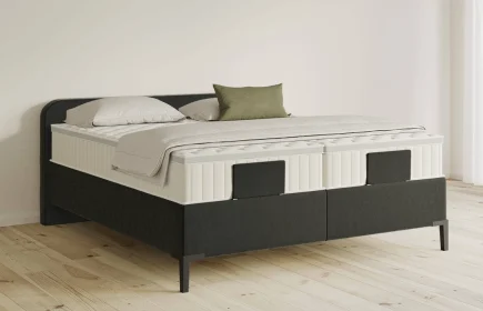Mozart Boxspringbett Serie 5 Salieri 180x200 Samt Raven Silk H2/H2 Königliche Matratze