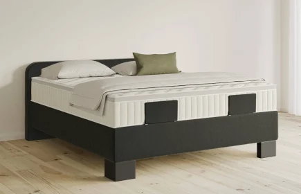 Mozart Boxspringbett Serie 5 Salieri 180x210 Samt Raven Silk H3/H2 Königliche Matratze