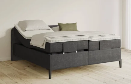 Mozart Boxspringbett Serie 5 Salieri 240x220 elektrisch Feiner Stoff Carbon Grey H3/H3
