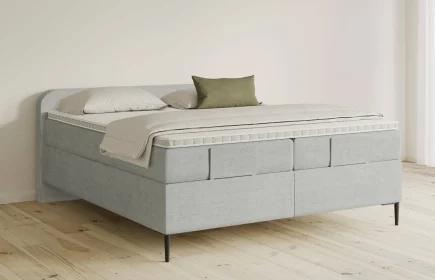 Mozart Boxspringbett Serie 5 Salieri 240x220 Feiner Stoff Lunar Mist H3/H3