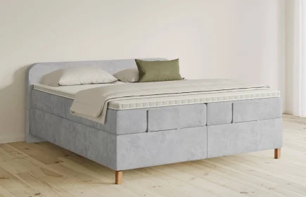 Mozart Boxspringbett Serie 5 Salieri 240x220 Samt Fog Grey H4/H2