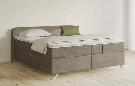 Mozart Boxspringbett Serie 5 Salieri 280x200 Feiner Stoff Dusty Taupe H3/H3