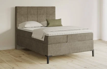 Mozart Boxspringbett Serie 5 Schubert 140x200 Feiner Stoff Dusty Taupe H3