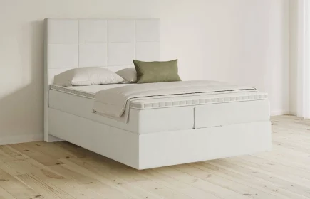 Mozart Boxspringbett Serie 5 Schubert 140x200 Samt Vanilla Nice H3 schwebend