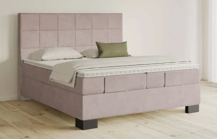 Mozart Boxspringbett Serie 5 Schubert 160x200 Samt Blossom Pink H3/H3