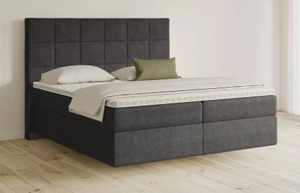 Mozart Boxspringbett Serie 5 Schubert 180x200 Feiner Stoff Anthrazit H3/H4 schwebend