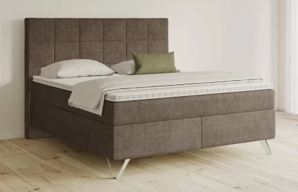 Mozart Boxspringbett Serie 5 Schubert 180x200 Feiner Stoff Braun H3/H4