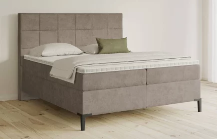 Mozart Boxspringbett Serie 5 Schubert 180x200 Samt Beigebraun H3/H4