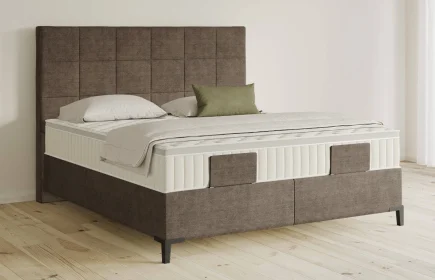 Mozart Boxspringbett Serie 5 Schubert 180x220 Feiner Stoff Nutshell H3/H3 Königliche Matratze