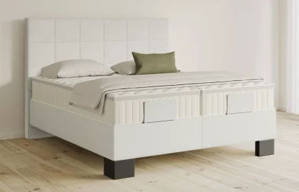 Mozart Boxspringbett Serie 5 Schubert 200x200 Samt Vanilla Nice H3/H3 Königliche Matratze