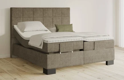 Mozart Boxspringbett Serie 5 Schubert 240x200 elektrisch Feiner Stoff Dusty Taupe H3/H3