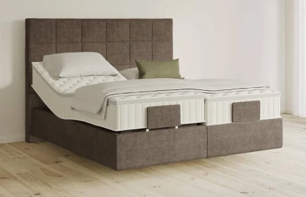 Mozart Boxspringbett Serie 5 Schubert 240x200 elektrisch Feiner Stoff Nutshell H3/H3 schwebend Königliche Matratze
