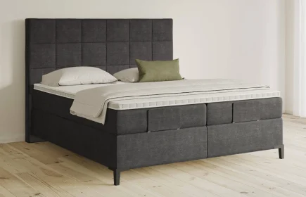Mozart Boxspringbett Serie 5 Schubert 240x200 Feiner Stoff Carbon Grey H3/H2