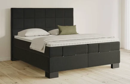 Mozart Boxspringbett Serie 5 Schubert 240x200 Samt Raven Silk H3/H3