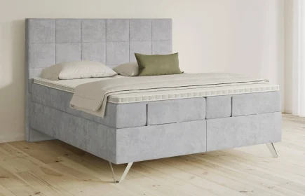 Mozart Boxspringbett Serie 5 Schubert 240x210 Samt Fog Grey H2/H3