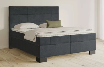 Mozart Boxspringbett Serie 5 Schubert 280x200 elektrisch Samt Anthrazit H3/H4