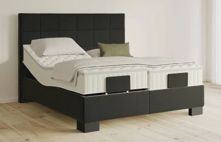 Mozart Boxspringbett Serie 5 Schubert 280x220 elektrisch Samt Raven Silk H3/H3 Königliche Matratze