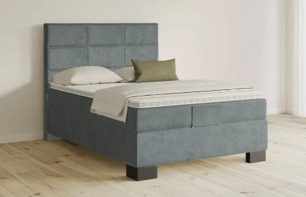 Mozart Boxspringbett Serie 5 Soler 140x200 Samt Dusty Blues H3