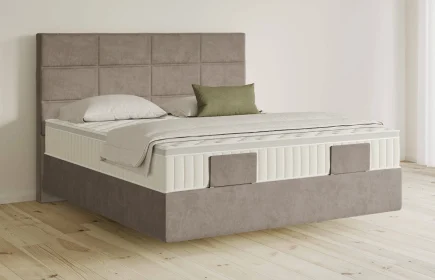 Mozart Boxspringbett Serie 5 Soler 180x200 Samt Cookie H2/H3 schwebend Königliche Matratze