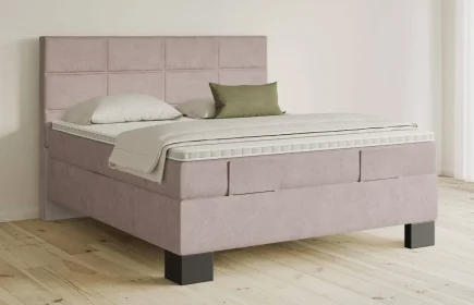 Mozart Boxspringbett Serie 5 Soler 180x210 Samt Blossom Pink H4/H3
