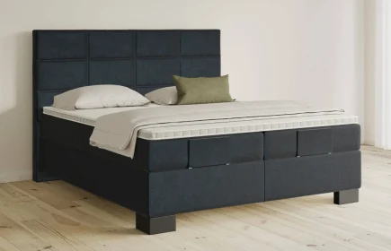 Mozart Boxspringbett Serie 5 Soler 200x200 Samt Night Blue H2/H3
