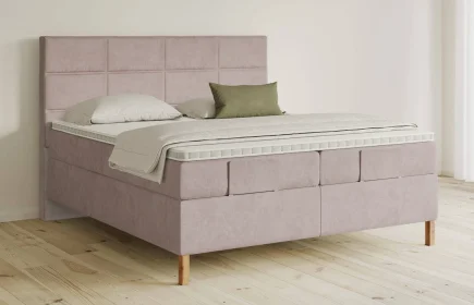 Mozart Boxspringbett Serie 5 Soler 240x220 Samt Blossom Pink H2/H2