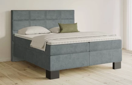 Mozart Boxspringbett Serie 5 Soler 280x200 Samt Pastellblau H4/H3