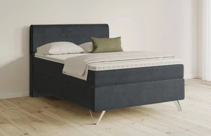 Mozart Boxspringbett Serie 5 Strauss 140x200 Samt Anthrazit H2