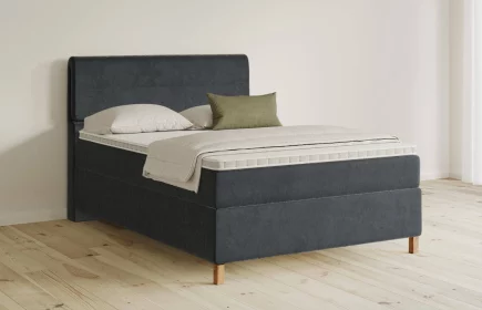 Mozart Boxspringbett Serie 5 Strauss 140x200 Samt Anthrazit H3