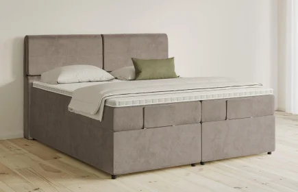 Mozart Boxspringbett Serie 5 Strauss 180x200 mit Bettkasten Samt Cookie H3/H3