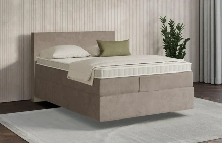 Mozart Boxspringbett Serie 7 Bach 140x200 Samt Cookie H3 schwebend