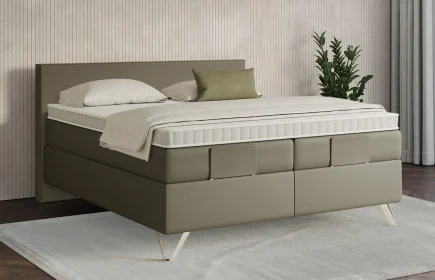Mozart Boxspringbett Serie 7 Bach 160x200 Kunstleder Olive Dream H3/H3