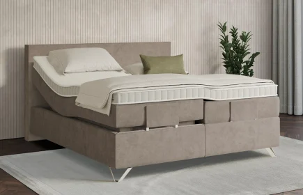 Mozart Boxspringbett Serie 7 Bach 180x200 elektrisch Samt Cookie H3/H3