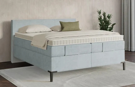 Mozart Boxspringbett Serie 7 Bach 280x200 Feiner Stoff Frosted Azure H3/H2