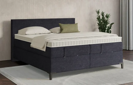 Mozart Boxspringbett Serie 7 Bach 280x220 Grober Stoff Celestial Ink H4/H3