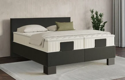 Mozart Boxspringbett Serie 7 Bach 280x220 Samt Raven Silk H2/H3 Königliche Matratze