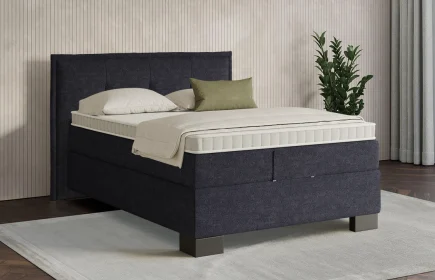 Mozart Boxspringbett Serie 7 Beethoven 140x200 Grober Stoff Celestial Ink H4