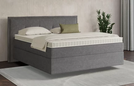 Mozart Boxspringbett Serie 7 Beethoven 180x200 Grober Stoff Anthrazit H2/H3 schwebend