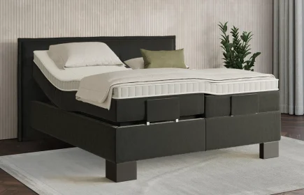 Mozart Boxspringbett Serie 7 Beethoven 200x200 elektrisch Samt Raven Silk H2
